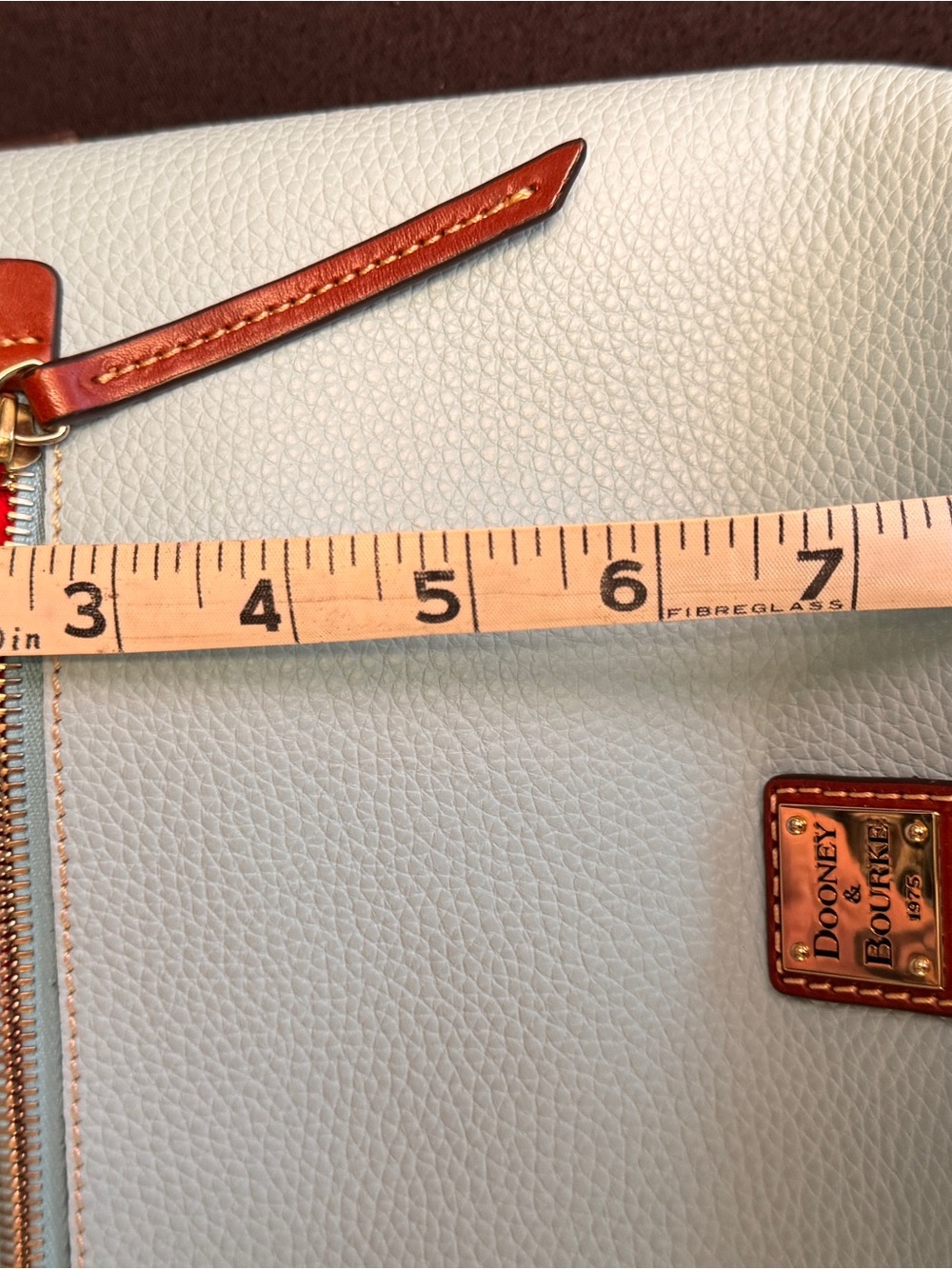 Dooney & Bourke Light Blue Leather Crossbody and wallet - Picture 10 of 13